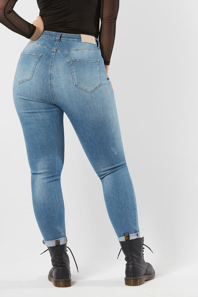 A-Shape Skinny-Jeans im Stonewashed-Look image 5