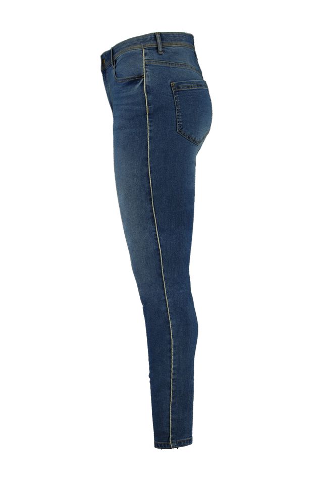 Damen Jeans mit Glitzerstreifen | MS Mode