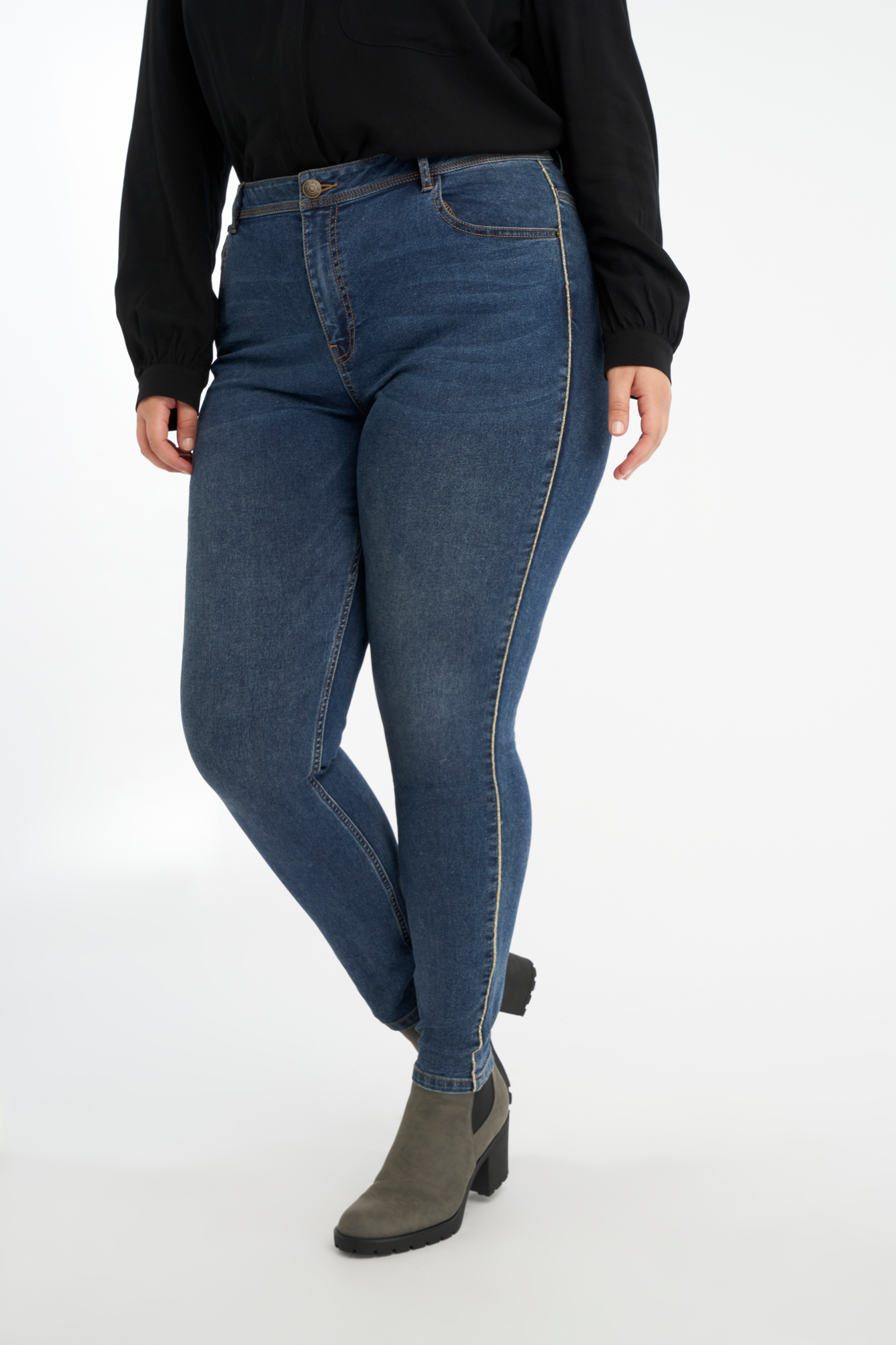 Damen Jeans mit Glitzerstreifen | Official MS Mode® online store